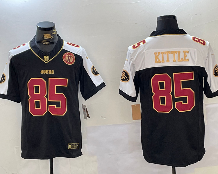 Men's San Francisco 49ers George Kittle #85 Black Alternate Jersey