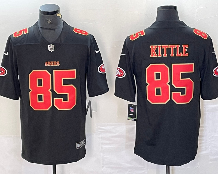 Men's San Francisco 49ers George Kittle #85 Black Jersey