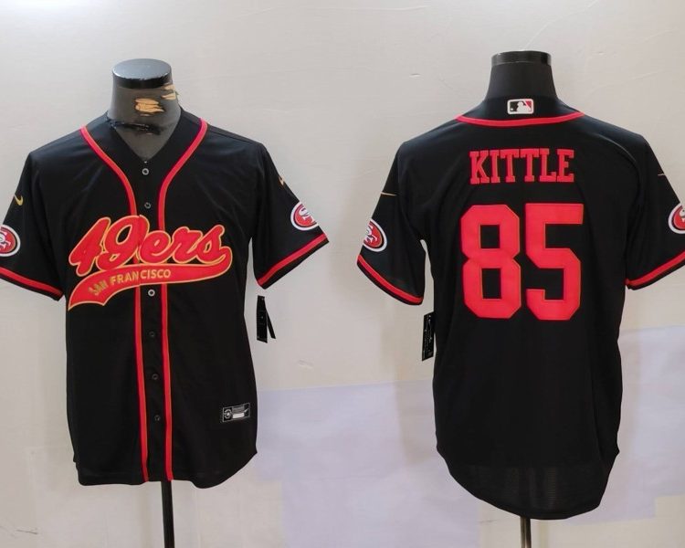 Men's San Francisco 49ers George Kittle #85 Black Jersey