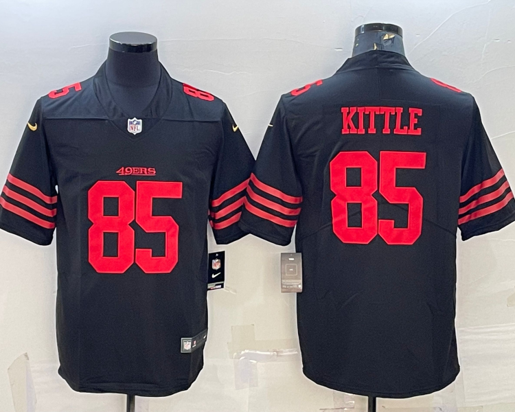 Men's San Francisco 49ers George Kittle #85 Black Jersey