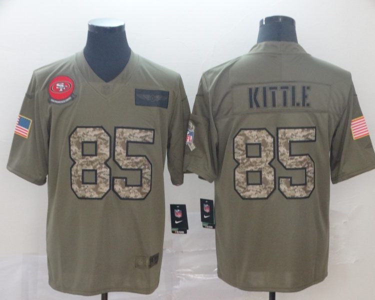Men's San Francisco 49ers George Kittle #85 Brown Alternate Jersey