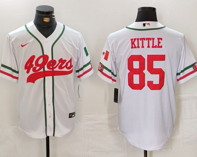 Men's San Francisco 49ers George Kittle #85 White Jersey