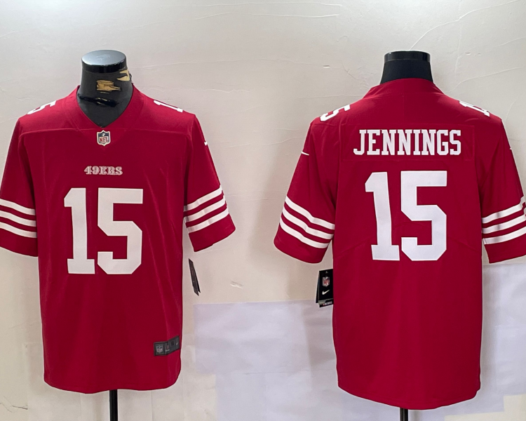 Men's San Francisco 49ers Jauan Jennings #15 Scarlet Jersey