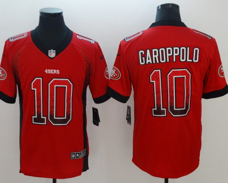 Men's San Francisco 49ers Jimmy Garoppolo #10 Red Jersey