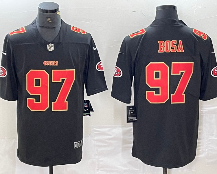 Men's San Francisco 49ers Nick Bosa #97 Black Jersey