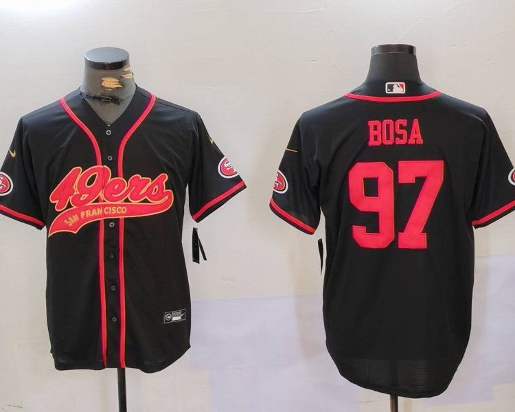 Men's San Francisco 49ers Nick Bosa #97 Black Jersey