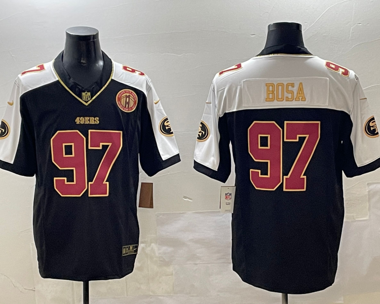 Men's San Francisco 49ers Nick Bosa #97 Black Team Jersey