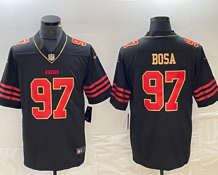 Men's San Francisco 49ers Nick Bosa #97 Black Vapor F.U.S.E. Limited Jersey