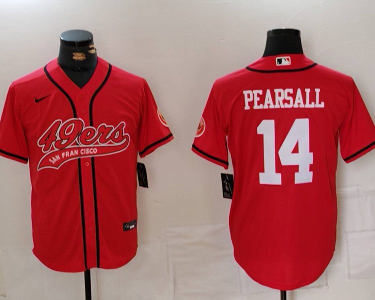 Men's San Francisco 49ers Ricky Pearsall #14 Red Jersey