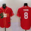 Men's San Francisco 49ers Steve Young #8 Scarlet Jersey