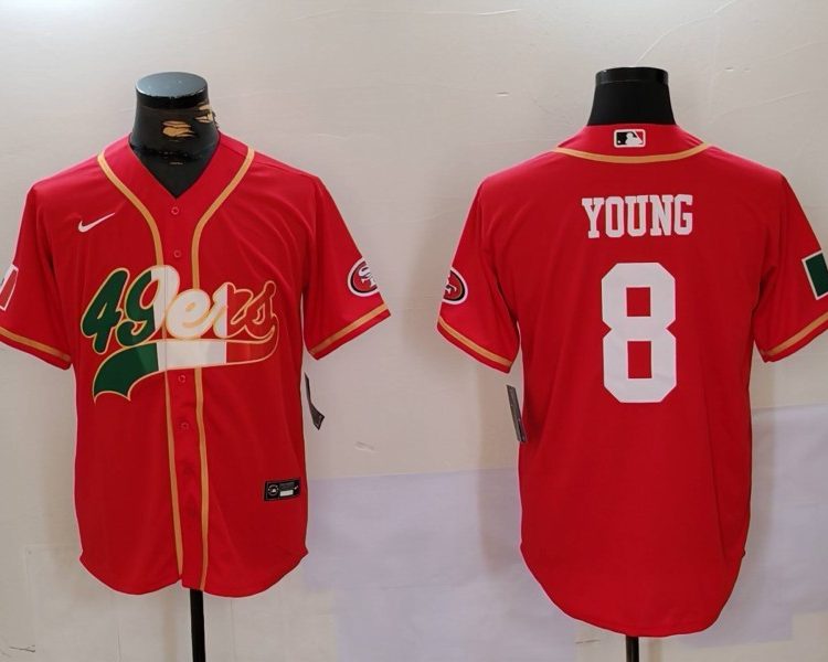 Men's San Francisco 49ers Steve Young #8 Scarlet Jersey