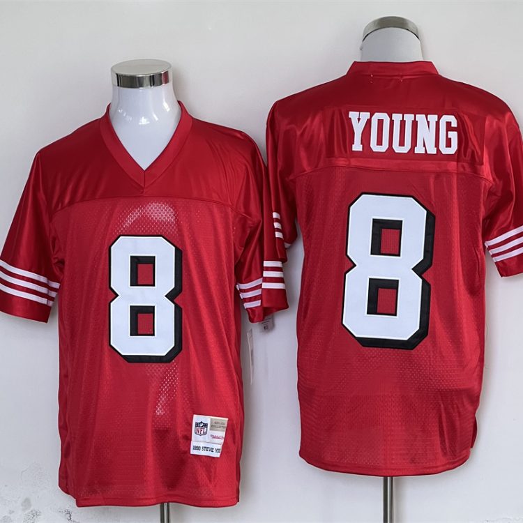 Men's San Francisco 49ers Steve Young Mitchell & Ness Scarlet Legacy Jersey