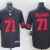 Men's San Francisco 49ers Trent Williams #71 Black Jersey