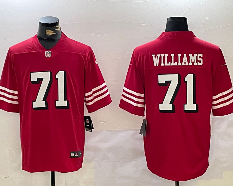 Men's San Francisco 49ers Trent Williams #71 Scarlet Jersey