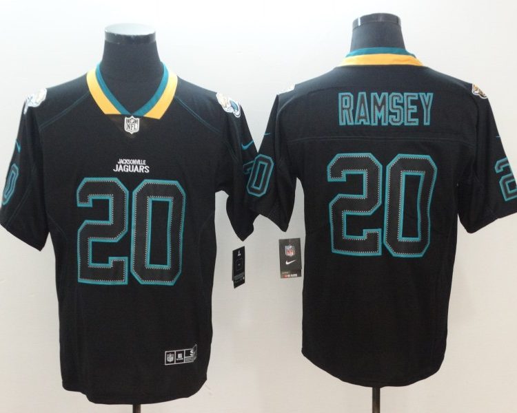 Men's Jacksonville Jaguars #20 Jalen Ramsey Black Jersey