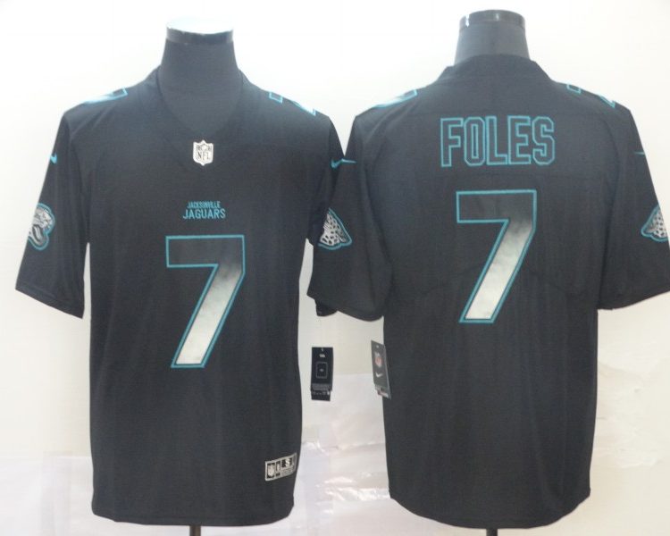 Men's Jacksonville Jaguars #7 Nick Foles Black Jersey