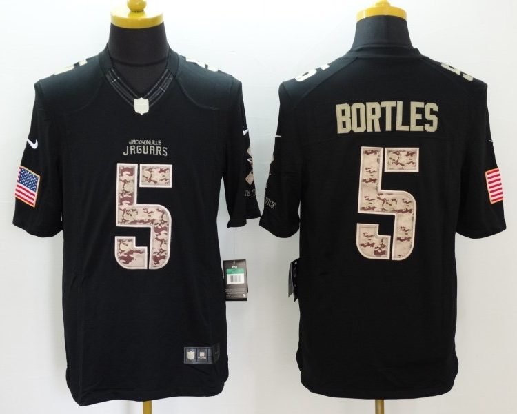 Men's Jacksonville Jaguars Blake Bortles #5 Black Jersey
