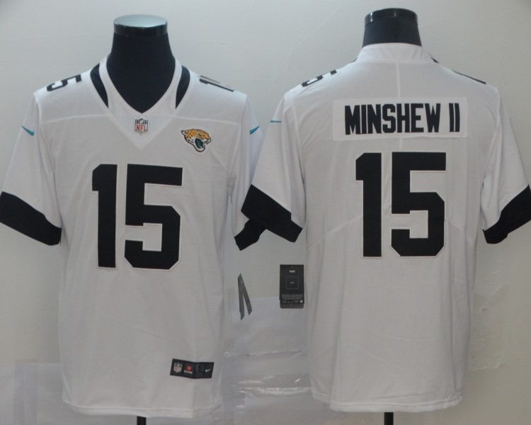 Men's Jacksonville Jaguars Gardner Minshew II #15 White Jersey