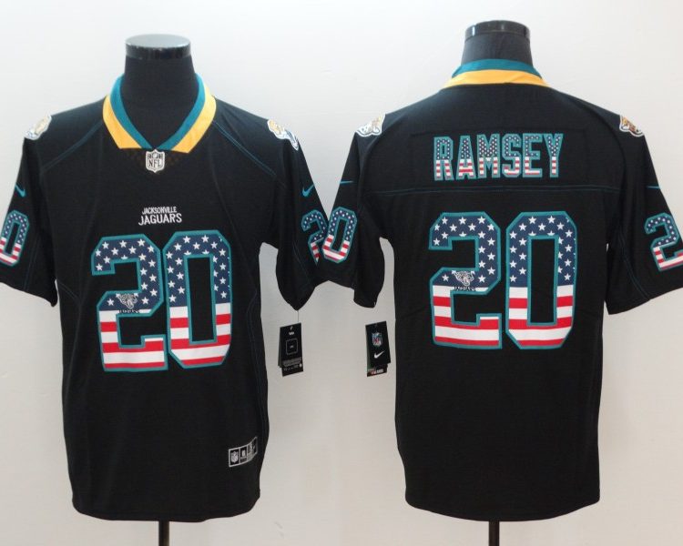 Men's Jacksonville Jaguars Jalen Ramsey #20 Black Jersey