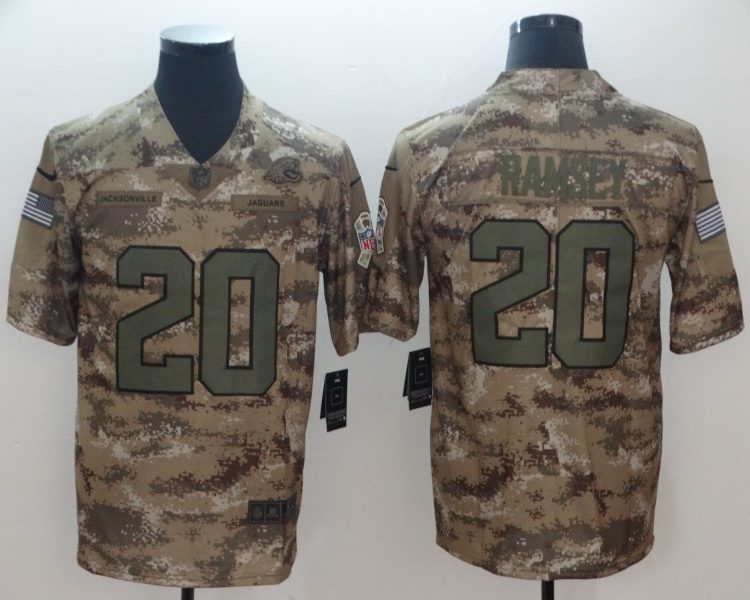 Men's Jacksonville Jaguars Jalen Ramsey #20 Camouflage Jersey
