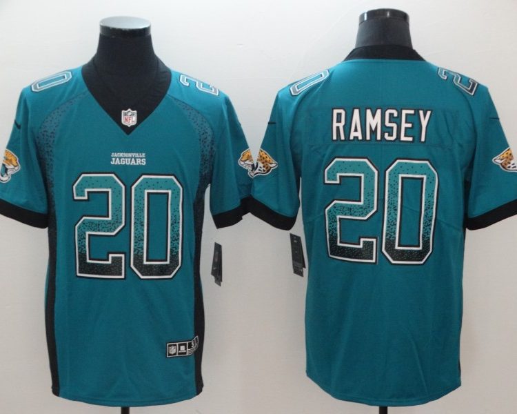 Men's Jacksonville Jaguars Jalen Ramsey #20 Teal Jersey
