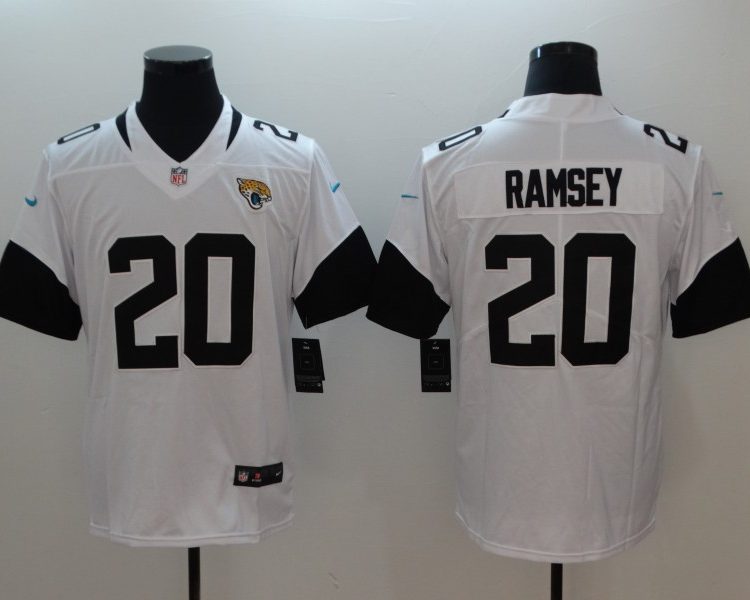 Men's Jacksonville Jaguars Jalen Ramsey #20 White Jersey