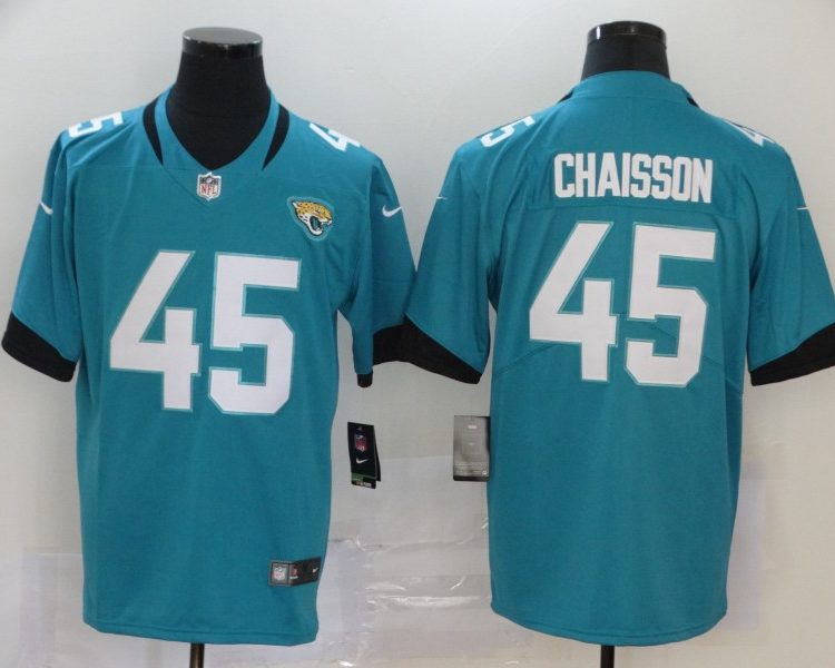 Men's Jacksonville Jaguars K'Lavon Chaisson #45 Teal Jersey