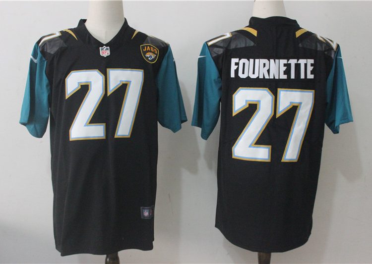 Men's Jacksonville Jaguars Leonard Fournette #27 Black Jersey