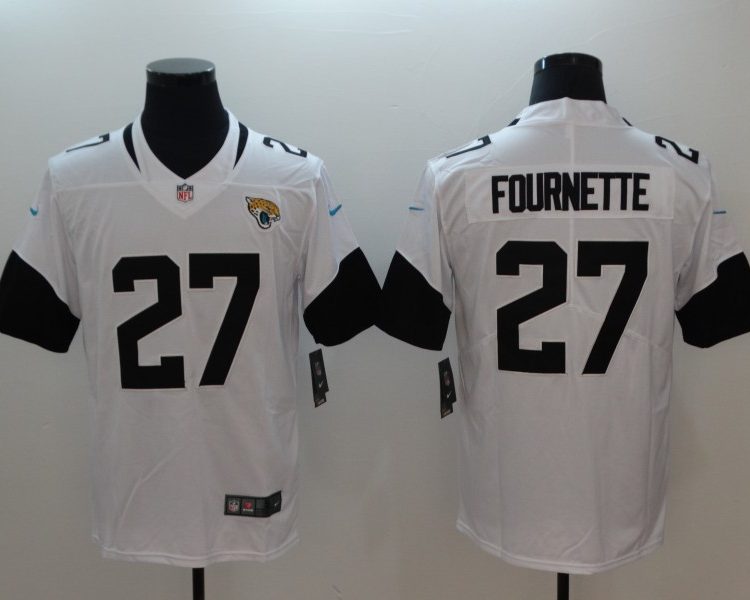Men's Jacksonville Jaguars Leonard Fournette #27 White Jersey