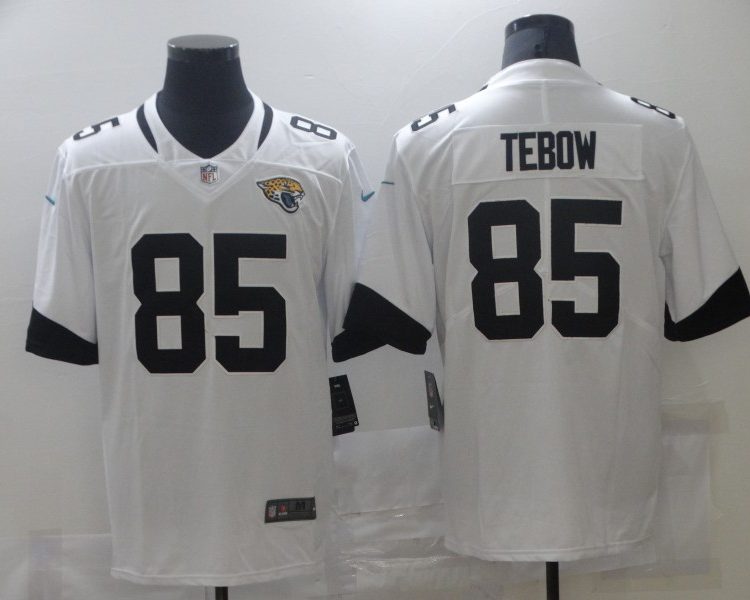 Men's Jacksonville Jaguars Tim Tebow #85 White Jersey