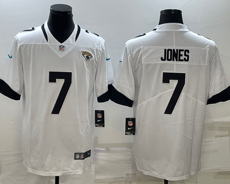 Men's Jacksonville Jaguars Zay Jones #7 White Jersey