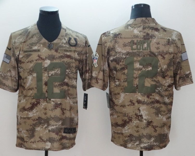 Men's Indianapolis Colts Andrew Luck Camouflage Jersey