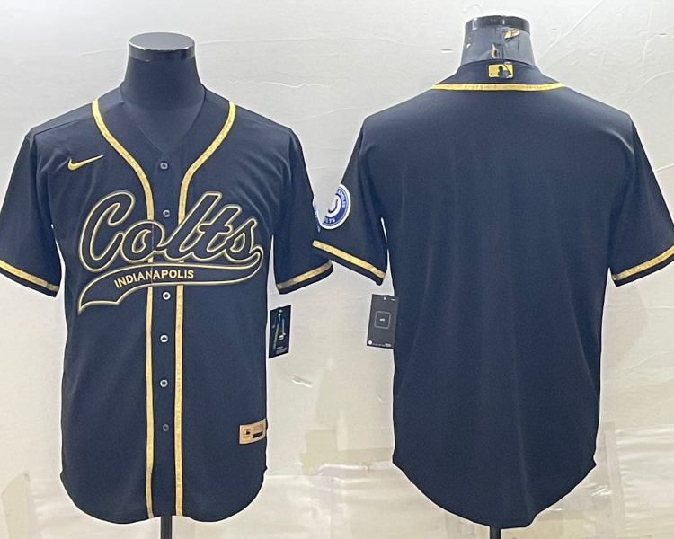 Men's Indianapolis Colts Black Blank Jersey