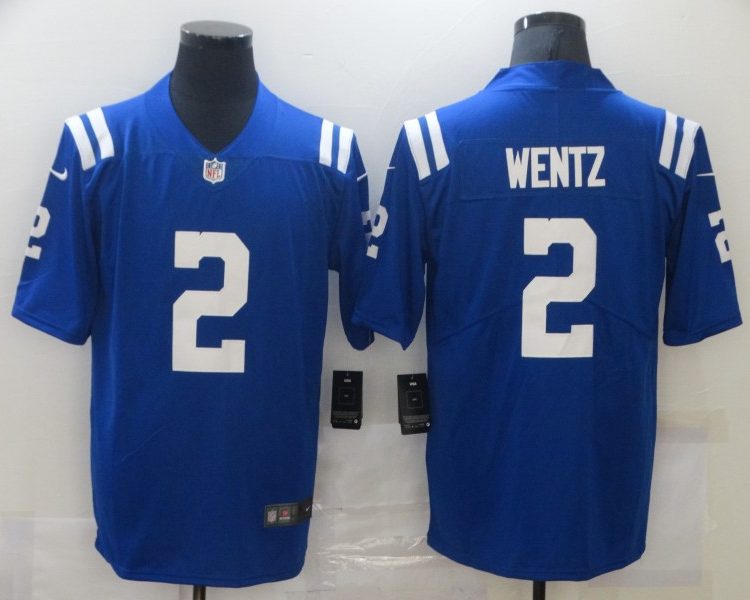 Men's Indianapolis Colts Carson Wentz #2 Blue Jersey