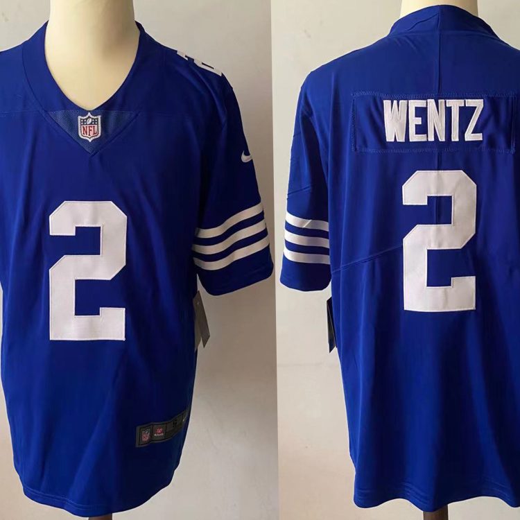 Men's Indianapolis Colts Carson Wentz #2 Blue Jersey