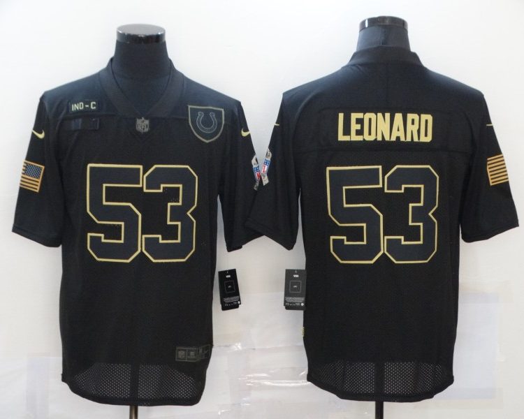 Men's Indianapolis Colts Darius Leonard #53 Black Jersey
