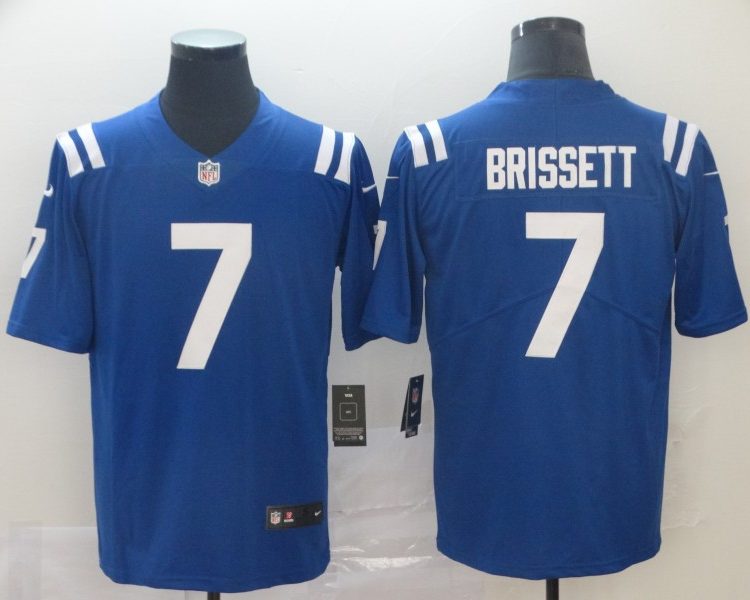 Men's Indianapolis Colts Jacoby Brissett Blue Jersey
