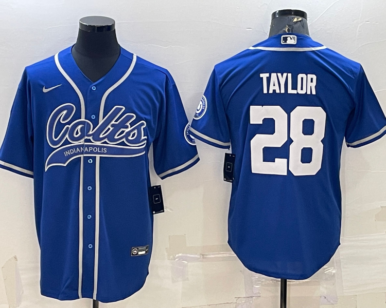 Men's Indianapolis Colts Jonathan Taylor #28 Royal Jersey Joint Edition
