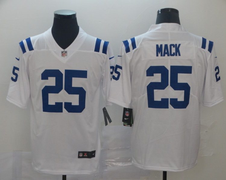 Men's Indianapolis Colts Marlon Mack White Jersey