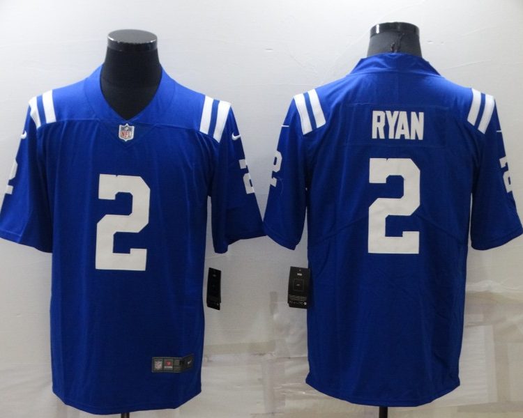 Men's Indianapolis Colts Matt Ryan #2 Blue Jersey