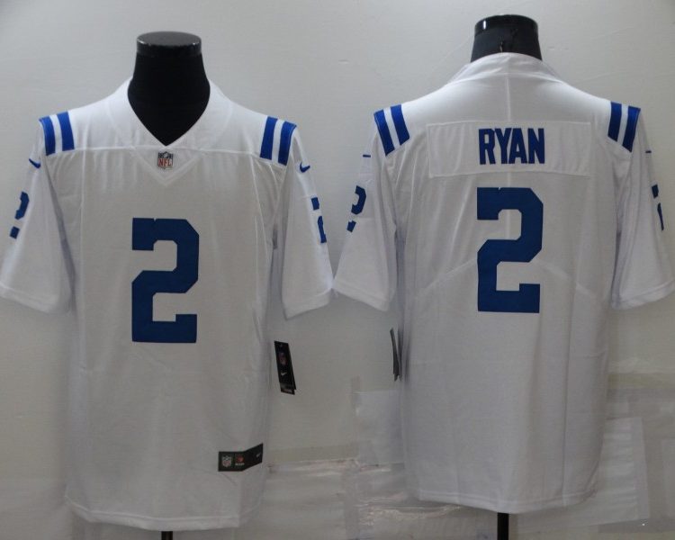 Men's Indianapolis Colts Matt Ryan #2 White Jersey