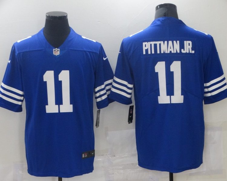 Men's Indianapolis Colts Michael Pittman Jr. #11 Blue Jersey