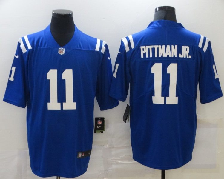 Men's Indianapolis Colts Michael Pittman Jr. #11 Blue Jersey