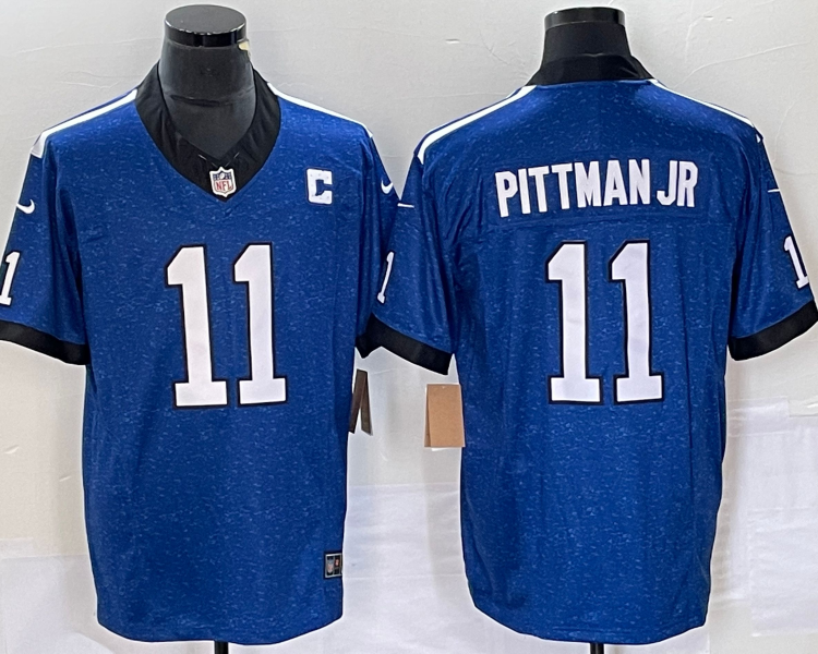 Men's Indianapolis Colts Michael Pittman Jr. #11 Blue Vapor F.U.S.E. Limited Jersey