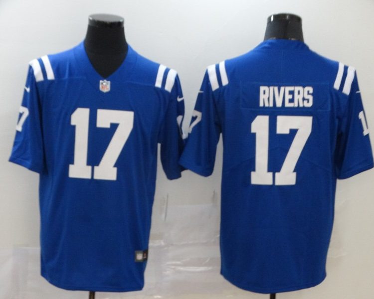 Men's Indianapolis Colts Philip Rivers #17 Blue Jersey