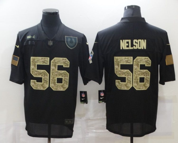 Men's Indianapolis Colts Quenton Nelson #56 Black Jersey