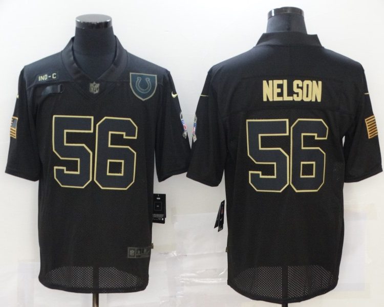 Men's Indianapolis Colts Quenton Nelson #56 Black Jersey