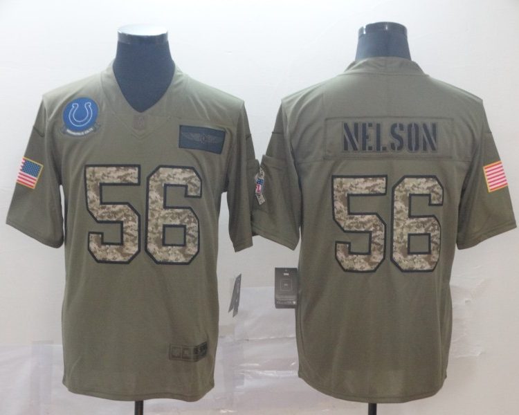 Men's Indianapolis Colts Quenton Nelson #56 Brown Jersey
