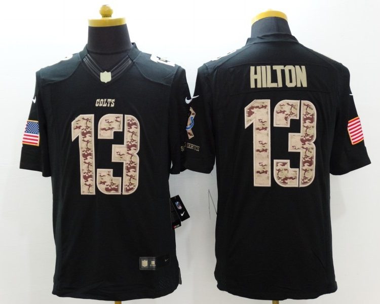 Men's Indianapolis Colts T.Y. Hilton #13 Black Jersey
