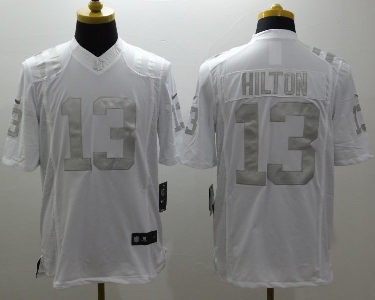 Men's Indianapolis Colts T.Y. Hilton #13 White Jersey